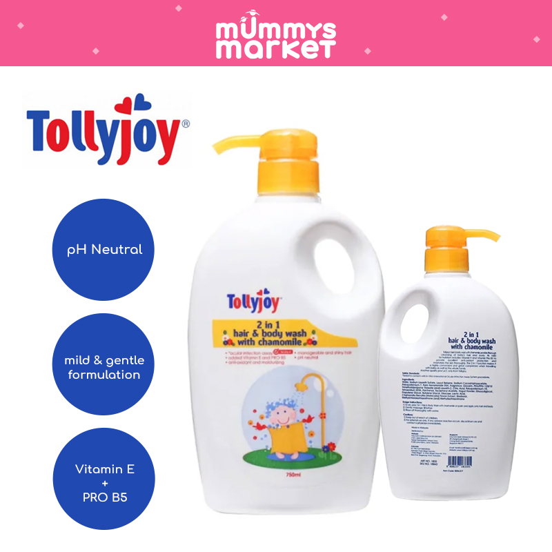 Tollyjoy 2-In-1 Hair and Body Wash Camomile 750ml
